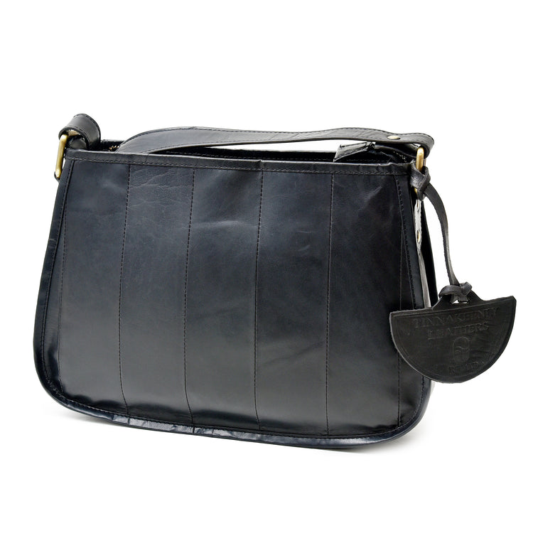 Stripy Shoulder Bag - Luxury Irish Soft Leather - Genuine Celtic Merchandise