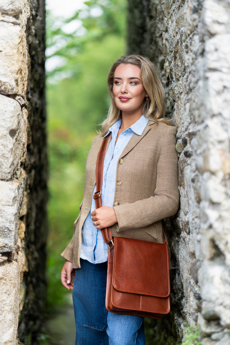 Luxury Irish Soft Leather Messenger Bag - Genuine Celtic Merchandise