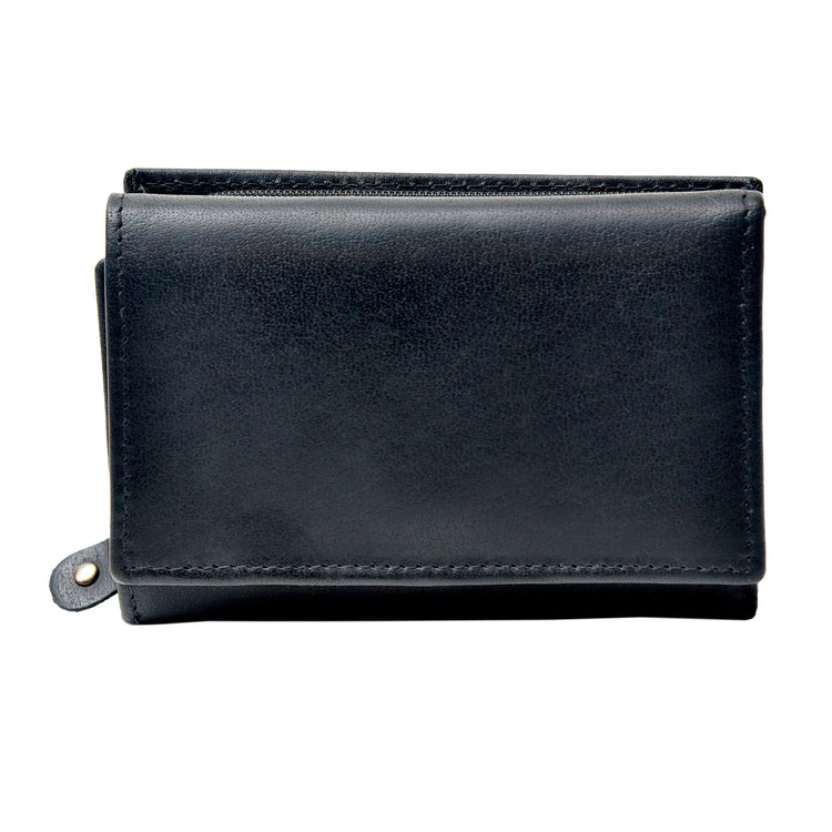 Luxury Irish Leather Triple Fold Wrap Wallet Purse - Genuine Celtic Merchandise