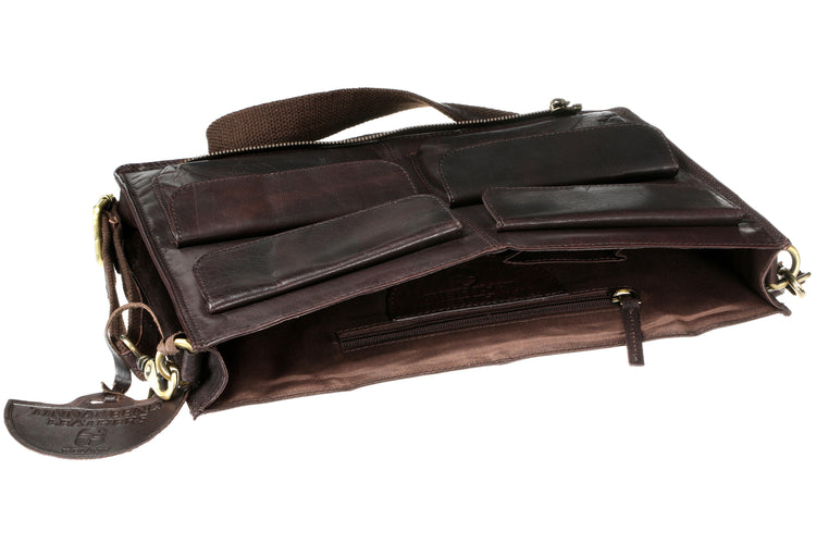 Luxury Irish Soft Leather Mac Book Satchel - Genuine Celtic Merchandise