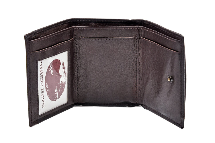 The Tri Fold Wallet - Luxury Irish Leather Tri-Folding Wallet - Luxury Soft Irish Leather, Genuine Celtic Merchandise