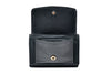 Luxurious Irish Leather Tri Fold Wallet - Ireland with Shamrocks & Gold Embossing