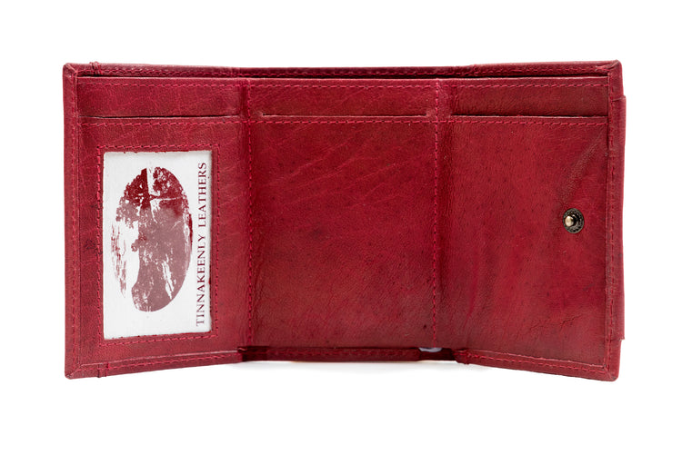 The Tri Fold Wallet - Luxury Irish Leather Tri-Folding Wallet - Luxury Soft Irish Leather, Genuine Celtic Merchandise