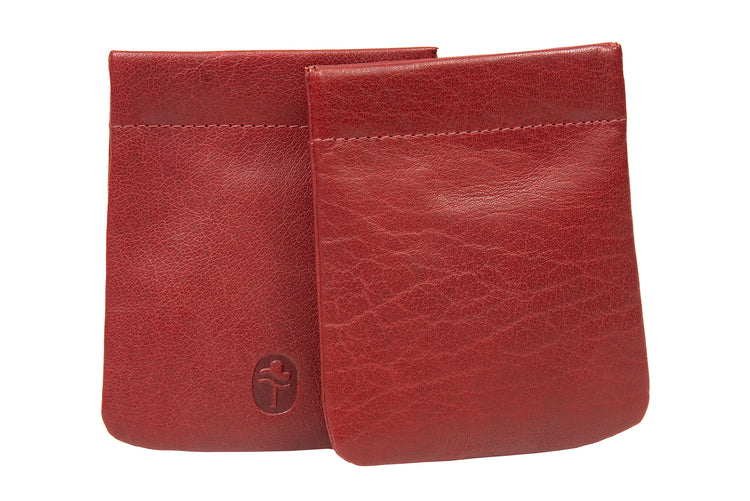 Luxury Irish Leather Snap Purse - Traditional Celtic Design Purse