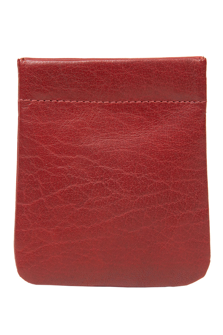 Luxury Irish Leather Snap Purse - Traditional Celtic Design Purse