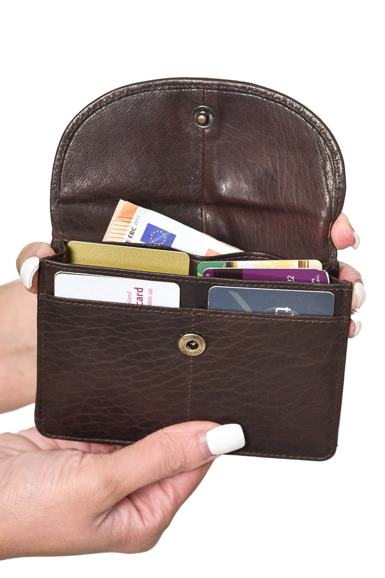 Back Zip Purse - Luxurious Authentic Irish Leather, Genuine Celtic Merchandise