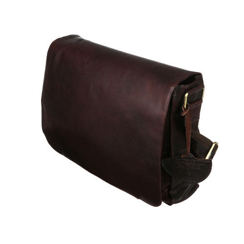 Sturdy Leather Satchel for 15" Laptop General purpose