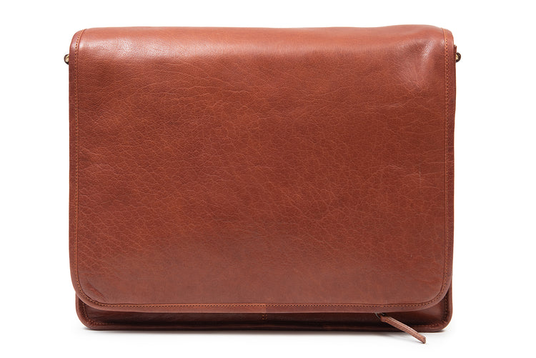 Sturdy Leather Satchel for 15" Laptop General purpose