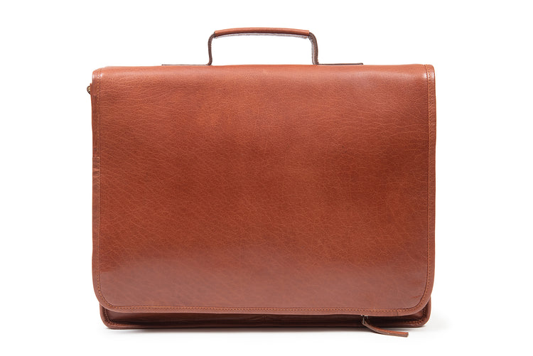 Satchel Bag with Handle -Vegetable tanned Leather for hardwearing satchel.