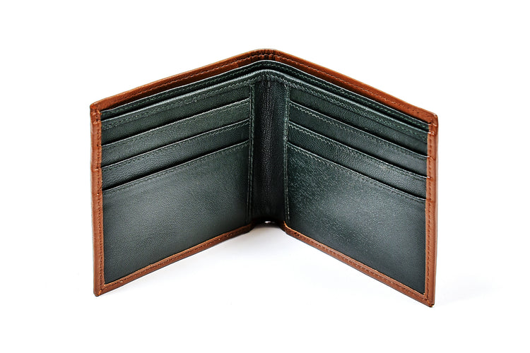 Celtic Spiral Motif Gents Wallet - Luxurious Authentic Irish Leather, Genuine Celtic Merchandise