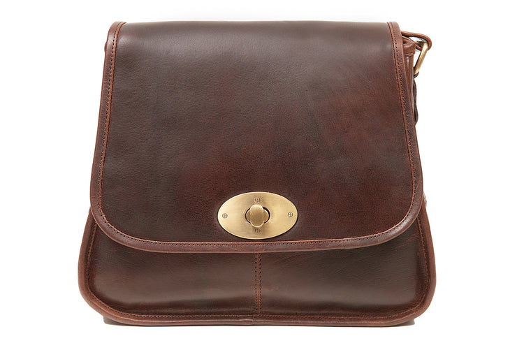 The Biker Bag - Beautiful Rich Irish Leather Handbag, Elegant Classic Style, Genuine Versatile Celtic Merchandise