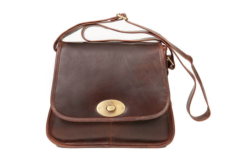 The Biker Bag - Beautiful Rich Irish Leather Handbag, Elegant Classic Style, Genuine Versatile Celtic Merchandise