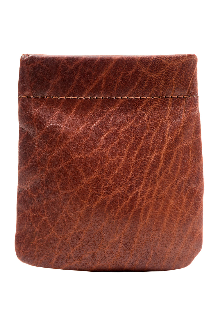 Luxury Irish Leather Snap Purse - Traditional Celtic Design Purse