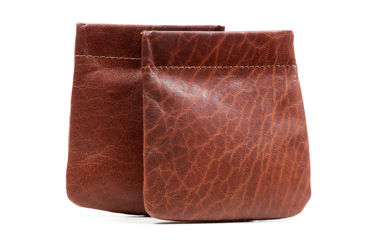 Luxury Irish Leather Snap Purse - Traditional Celtic Design Purse