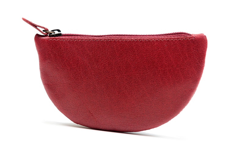 Luxurious Authentic Irish Leather Half Moon Key Purse - Genuine Celtic Merchandise