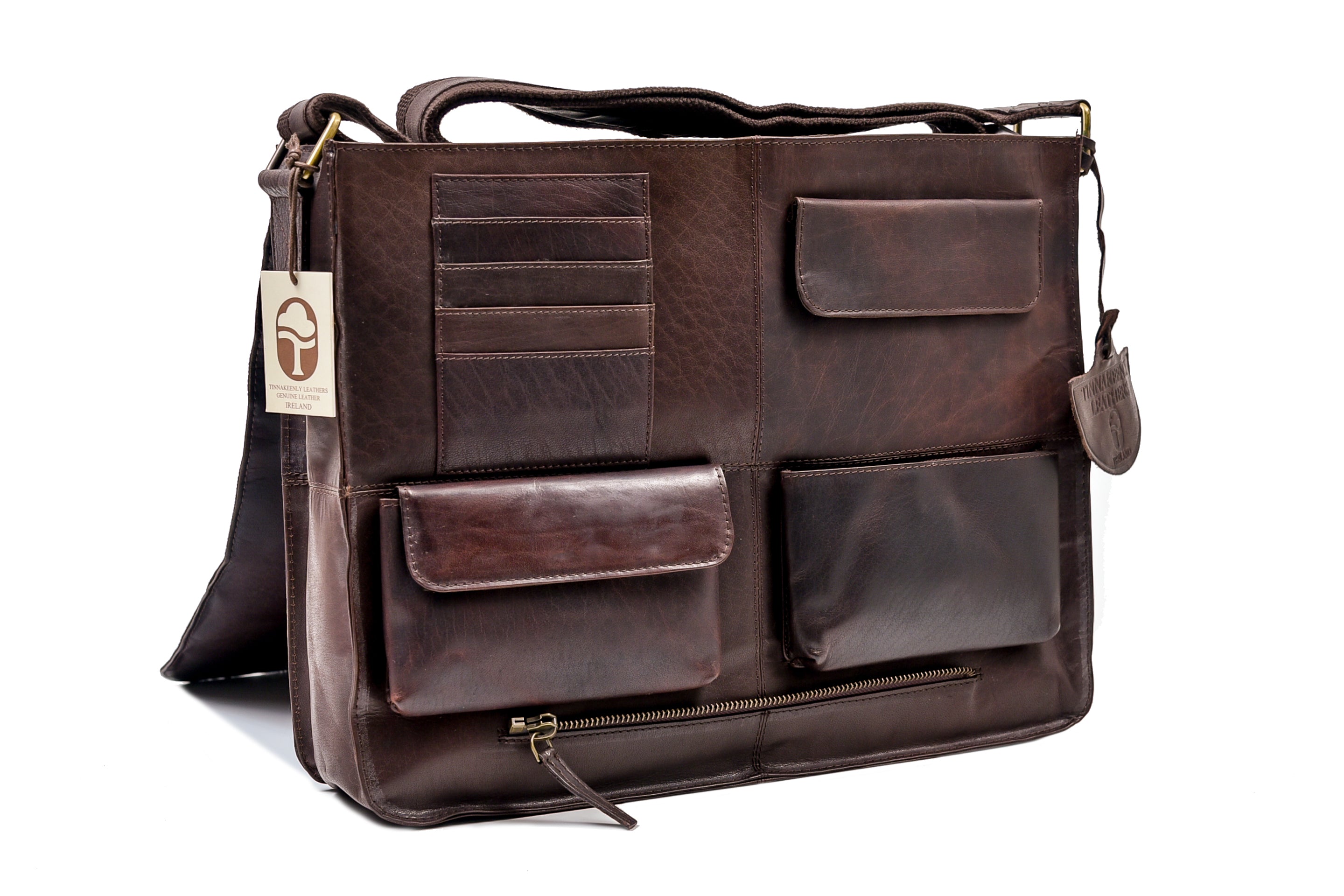 Sturdy Leather Satchel for 15