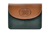 Celtic Spiral Motif Back Zip Purse - Luxurious Authentic Irish Leather, Genuine Celtic Merchandise