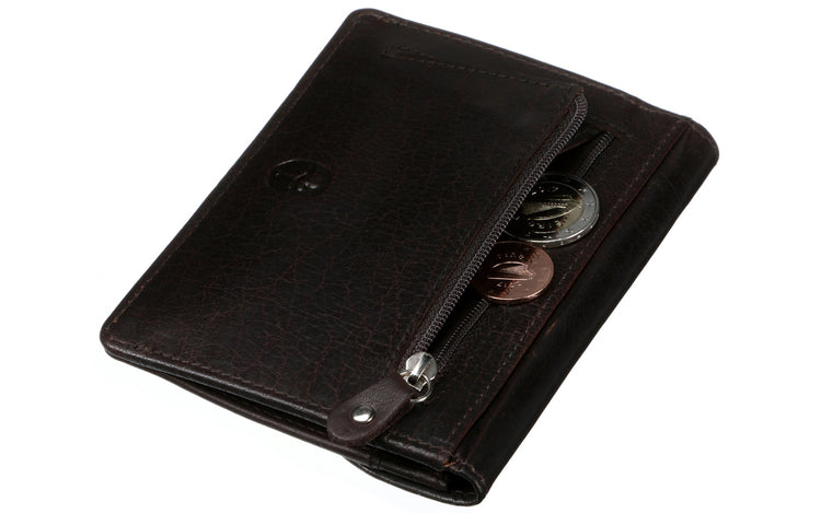 Back Zip Purse - Luxurious Authentic Irish Leather, Genuine Celtic Merchandise