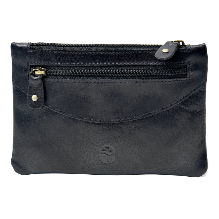 The Top Zipped Purse - Luxury Irish Leather Top Zip Purse - Luxury Soft Irish Leather, Genuine Celtic Merchandise