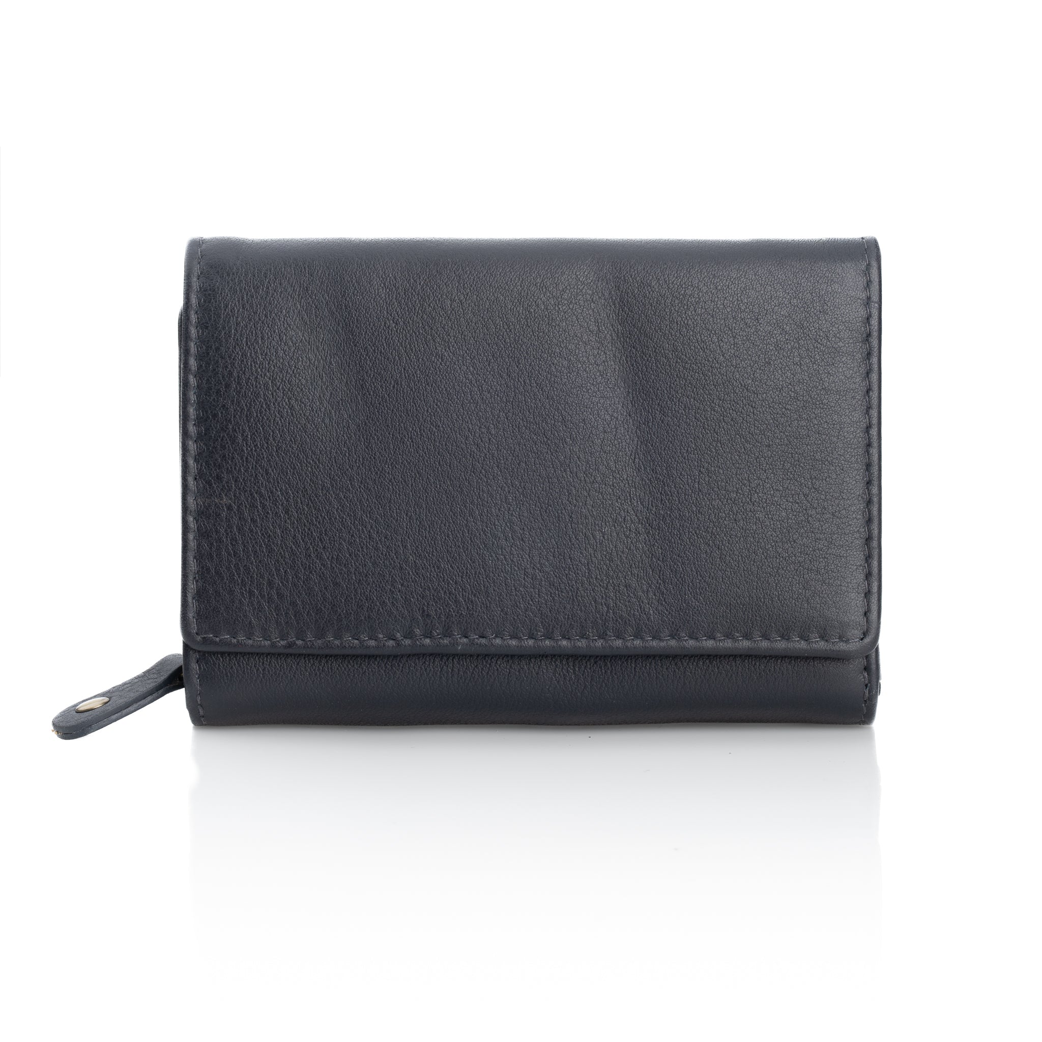 Luxury Irish Leather Triple Fold Wrap Wallet Purse - Genuine