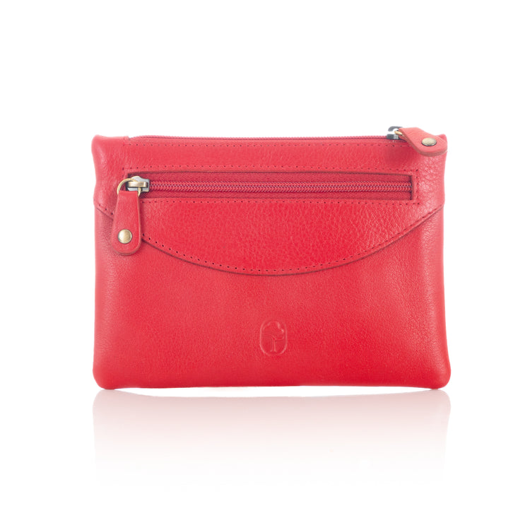 The Top Zipped Purse - Luxury Irish Leather Top Zip Purse - Luxury Soft Irish Leather, Genuine Celtic Merchandise