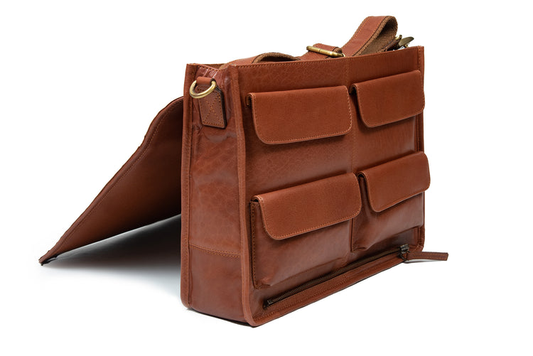 Luxury Irish Soft Leather Mac Book Satchel - Genuine Celtic Merchandise