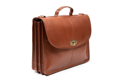 The Ballyjohnboy Brief Case - Beautiful Authentic Classic Celtic Traditional Irish Leather Luxury Brief Case