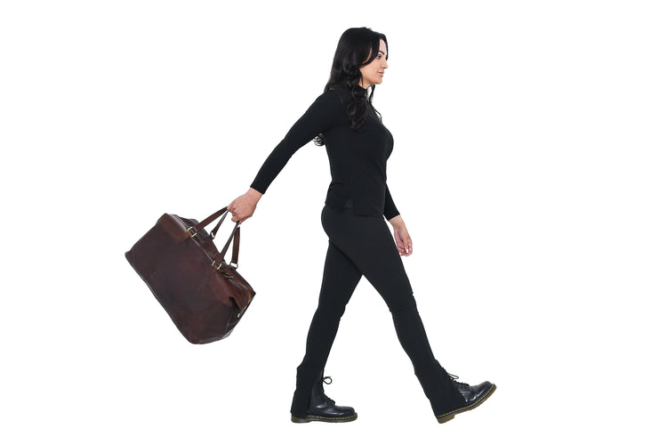 Overnight Bag - Luxury Irish Soft Leather, Genuine Celtic Merchandise