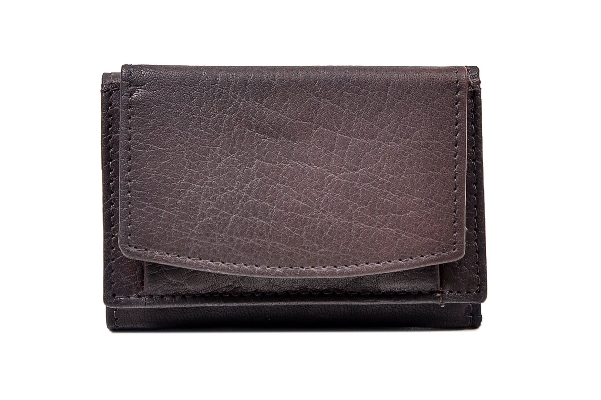Tri-Fold Leather Wallet - Genuine Vegetable Tanned Leather, Made In Ireland, Celtic Design