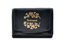Luxurious Irish Leather Tri Fold Wallet - Ireland with Shamrocks & Gold Embossing