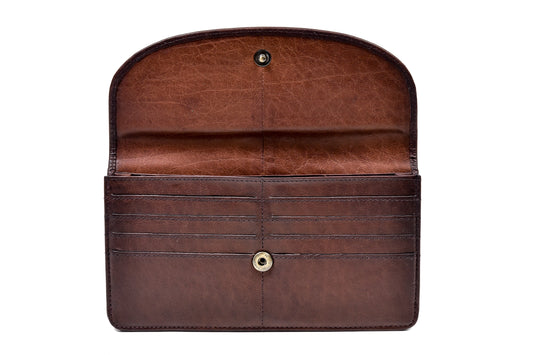 Luxury Irish Leather Two Zip Compartment Purse - Genuine Celtic Merchandise