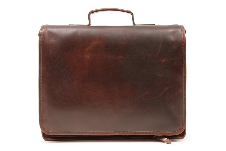 Satchel Bag with Handle -Vegetable tanned Leather for hardwearing satchel.