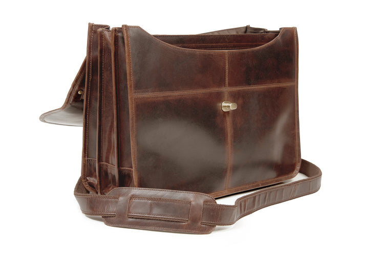 The Ballyjohnboy Brief Case - Beautiful Authentic Classic Celtic Traditional Irish Leather Luxury Brief Case