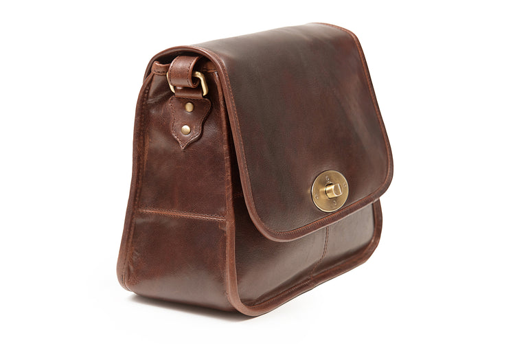 The Biker Bag - Beautiful Rich Irish Leather Handbag, Elegant Classic Style, Genuine Versatile Celtic Merchandise