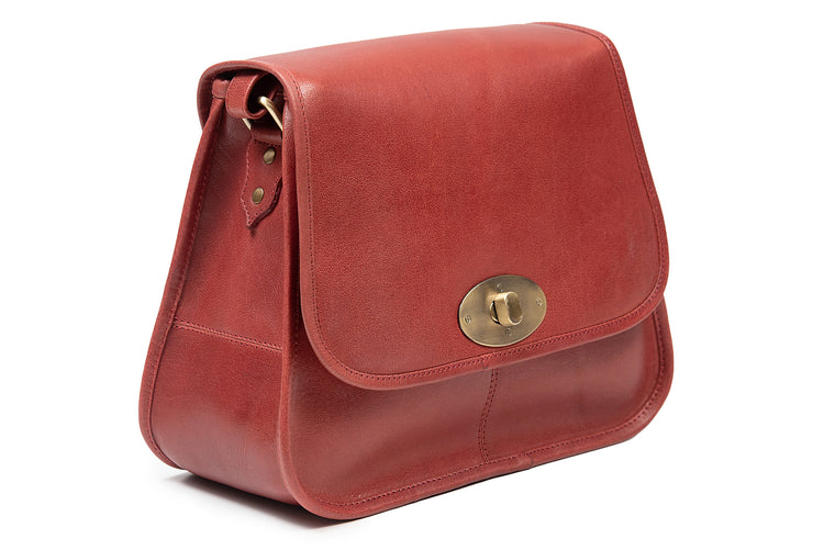 The Biker Bag - Beautiful Rich Irish Leather Handbag, Elegant Classic Style, Genuine Versatile Celtic Merchandise