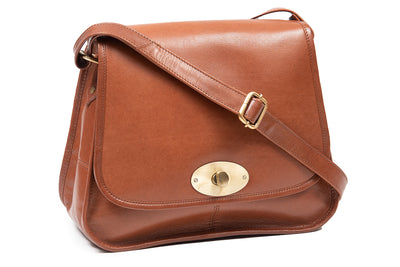 The Biker Bag - Beautiful Rich Irish Leather Handbag, Elegant Classic Style, Genuine Versatile Celtic Merchandise