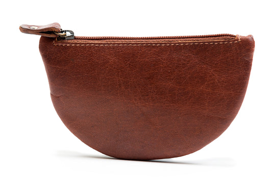 Luxurious Authentic Irish Leather Half Moon Key Purse - Genuine Celtic Merchandise