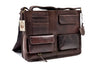 Sturdy Leather Satchel for 15" Laptop General purpose