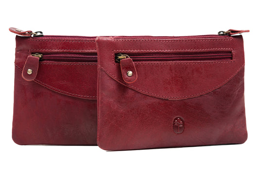 The Top Zipped Purse - Luxury Irish Leather Top Zip Purse - Luxury Soft Irish Leather, Genuine Celtic Merchandise