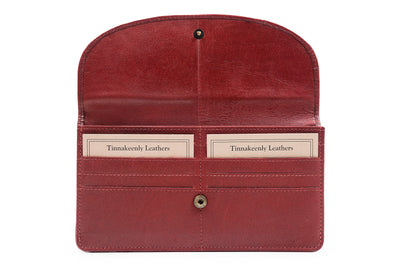 Luxury Irish Leather Two Zip Compartment Purse - Genuine Celtic Merchandise