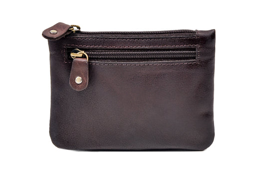 Three Zip Purse - Luxurious Classic Celtic Fine Irish Handcrafted Leather Purse