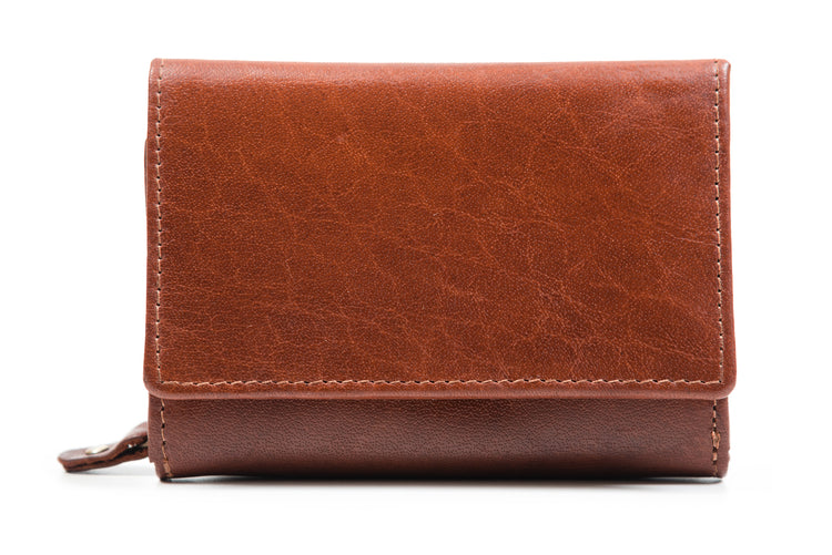 Luxury Irish Leather Triple Fold Wrap Wallet Purse - Genuine Celtic Merchandise