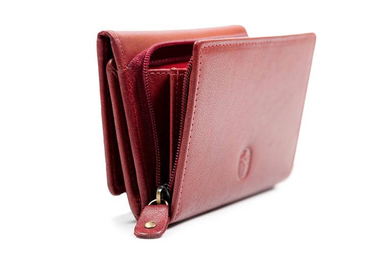 Luxury Irish Leather Triple Fold Wrap Wallet Purse - Genuine Celtic Merchandise